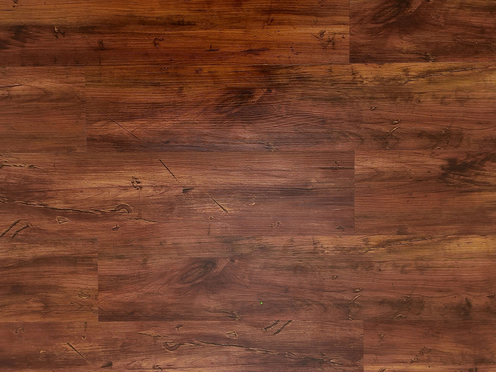SPC ফ্লোরিং গাঢ় বাদামী কাঠের শস্য 6×36