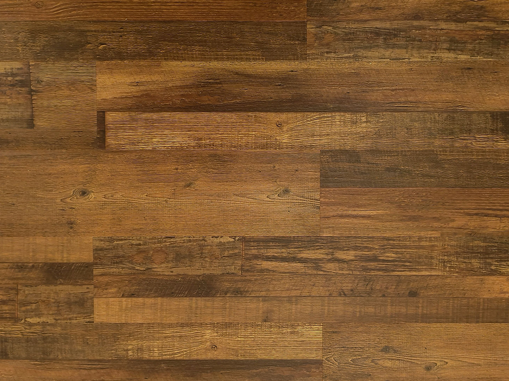 SPC ফ্লোরিং গাঢ় বাদামী কাঠের শস্য 7.25×48